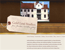 Tablet Screenshot of goldleafstudios.com